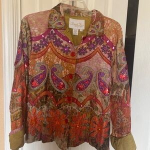 Short dress jacket .  Satin lined